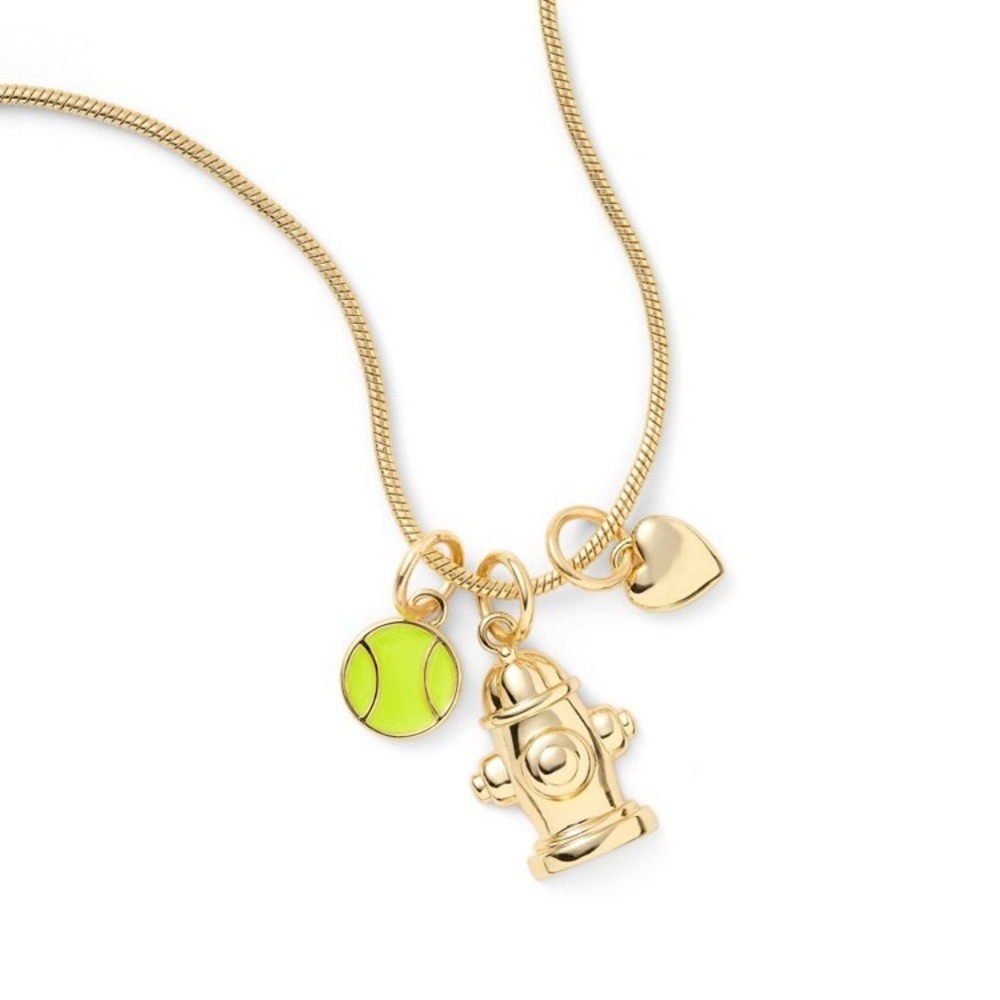 NWT Small 3pc Dog Theme Charm Set - Gold Tone (Chain Not Included)